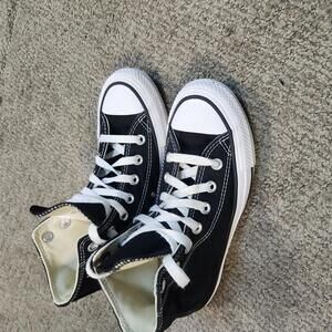 Converse Sneakers All Star Black White Lace Up Women's 6
